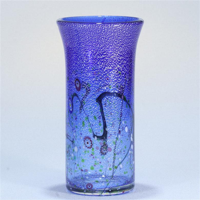 花器「光琳」筒型（カラー：コバルトブルー） コバルトブルー
