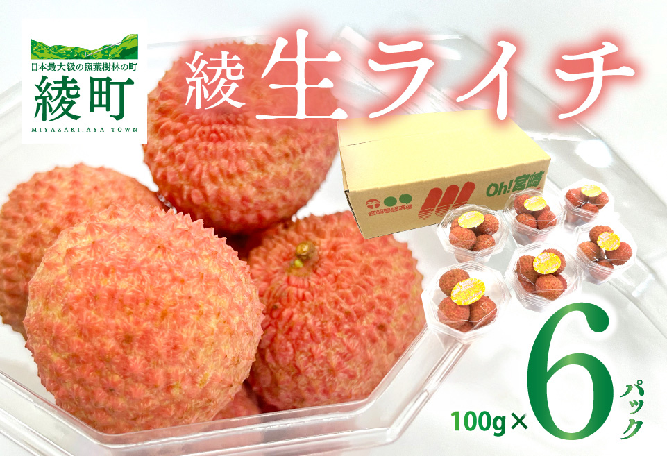 綾生ライチ お裾分けセット [６パック]