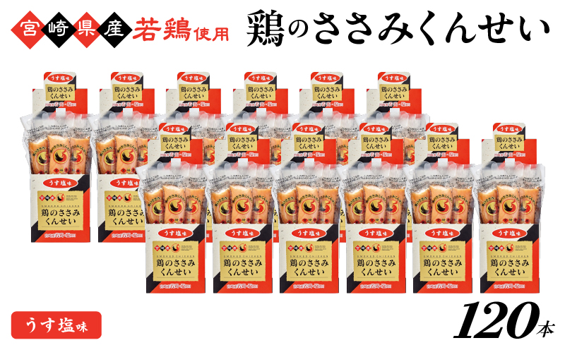 鶏のささみくんせい120本【うす塩】