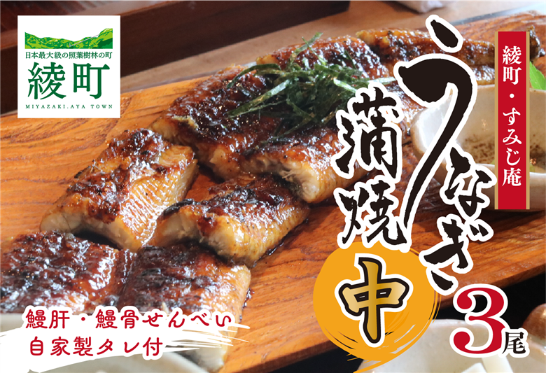 うなぎ蒲焼（中）３尾（0065-010）