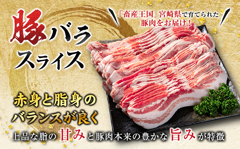 宮崎県産豚バラスライス(計1.8kg)  肉 豚 豚肉 スライス 国産 小分け おすすめ 人気