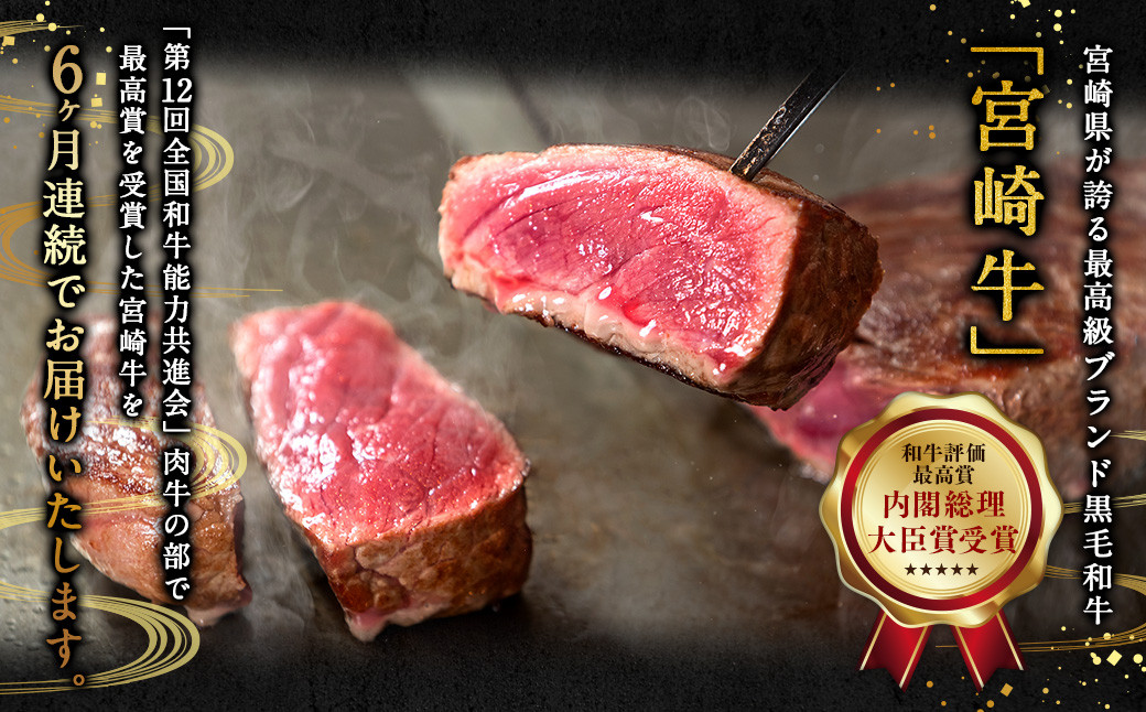 ＜宮崎牛6ヶ月定期便＞お申込みの翌月下旬頃に第一回目発送（12月は中旬頃）