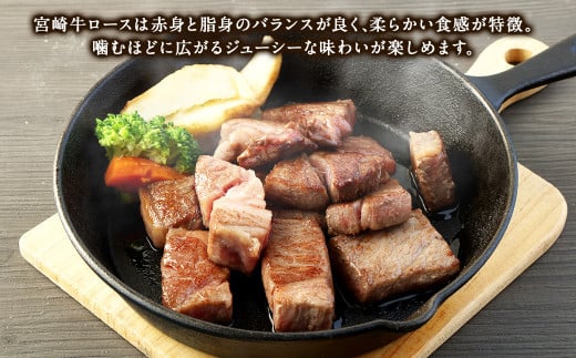 ＜宮崎牛 ロースサイコロステーキ 500g＞2026年2月上旬より順次出荷 牛肉 和牛 黒毛和牛 4等級以上 ブランド牛 肉 宮崎牛 ロース肉 ロース ステーキ 新生活応援 卒業祝い 就職祝い 入学 卒業 お花見 引越し