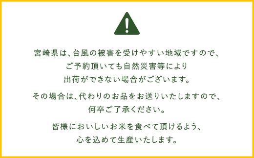 【学校給食提供】＜【12ヶ月定期便】令和7年産 宮崎県産 夏の笑み（無洗米）5kg＞お申込みの翌月下旬に第1回目を発送 米 夏の笑み 無洗米 精米 希少 品種 白米 お米 ご飯 宮崎県産