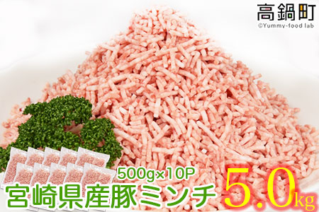 ＜宮崎県産豚ミンチ5.0kg＞