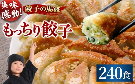 【宮崎空港で大人気!】＜馬渡のもっちり餃子240個＞翌月末迄に順次出荷 餃子の馬渡