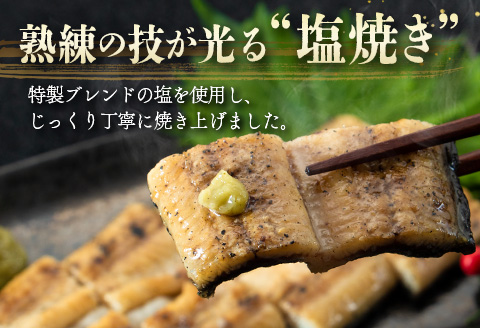 うなぎの塩焼き 2尾 合計320g以上 九州産【C403】
