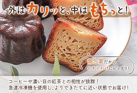 宮崎素材の手作りカヌレ！プレーンタイプ＆パパイア果実茶