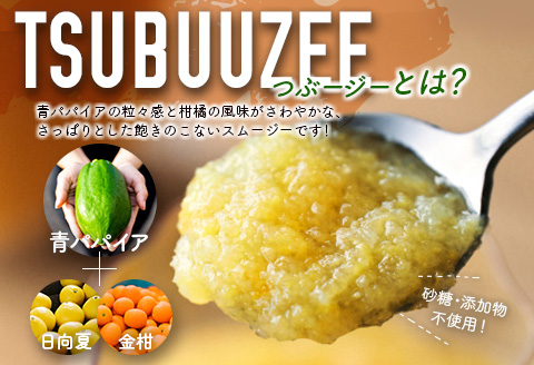 青パパイアスムージー 30個入 MIYAZAKI GREEN PAPAYA TSUBUUZEE ～青パパイアの粒々とフレッシュな柑橘の味わい～【E171】