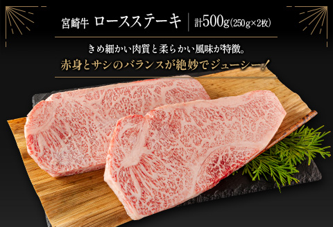 ＜肉質等級4等級＞宮崎牛 贅沢ステーキセット［ロース・ミスジ・モモ］計1.1kg 国産 肉 牛肉 ご飯 おかず お祝い ディナー 焼き肉【E174-2510-90】