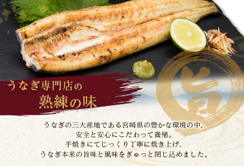 ◇特大！うなぎ白焼き4尾 合計800g以上 宮崎県産鰻 玄人の一品 熨斗 ギフト対応・配送日指定可【E206】