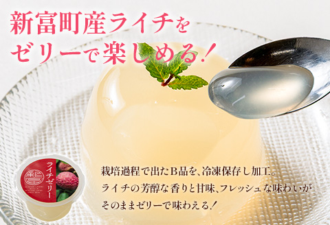ライチゼリー 8個 フルーツゼリー ギフト 特産品 お取り寄せ 宮崎県 新富町【B453-30】