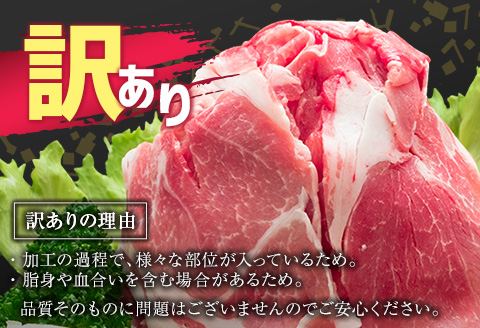 ＜配送月が選べる!!＞「訳あり」宮崎県産 豚切落し 3kg 2026年3月にお届け【B498-2506-202603】 2026年3月にお届け