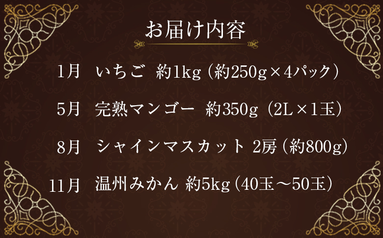 南国宮崎 大人気フルーツ定期便（年4回）【E150】
