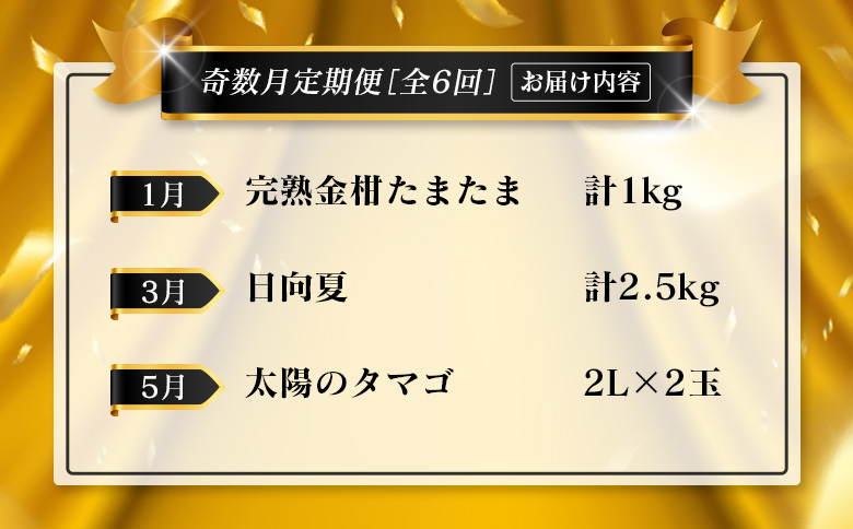 ＜年末年始限定!!＞厳選 フルーツ 隔月 定期便［全6回］奇数月 お届け 宮崎 人気 おすすめ ランキング マンゴー ライチ メロン 梨 日向夏 金柑 数量限定 期間限定【F157】