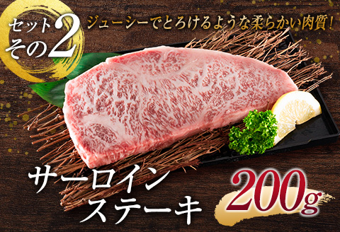 ［宮崎牛］ヒレ・サーロイン・リブロース『ステーキBIG3』合計650g ※ご入金月の翌月中に出荷【D121】