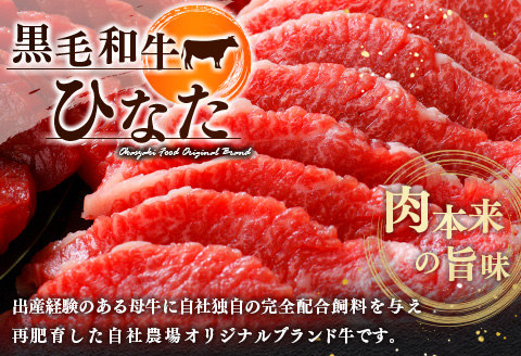 ブランド牛「黒毛和牛ひなた」バラ焼肉＆ウインナーアソートセット【C415】