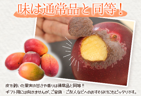 ［訳あり］宮崎県産マンゴー《家庭用》2kg以上（4～6玉）新富町産 完熟 フルーツ 果物【C217-26】