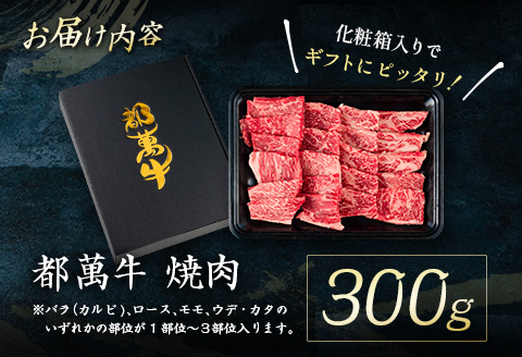 黒毛和牛＜都萬牛＞焼肉 300g【B575-2603】