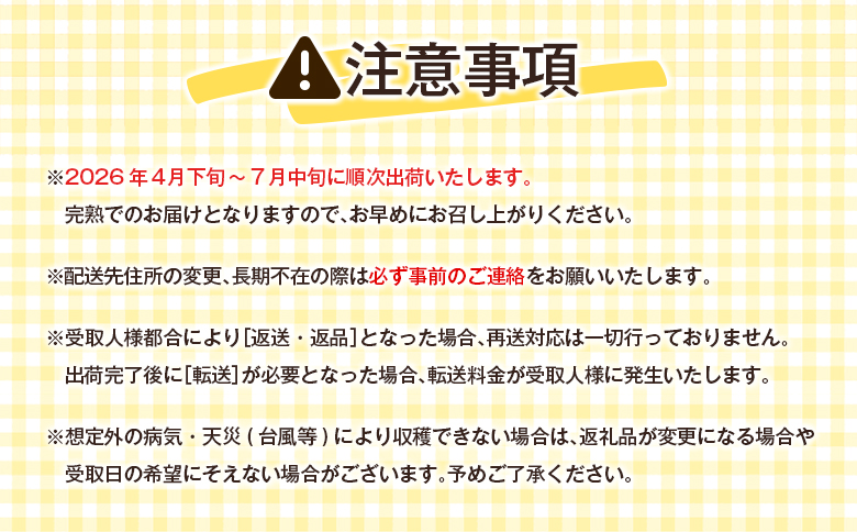 ＜数量限定＞宮崎県産 完熟マンゴー2L×2玉（計700g以上）※2026年4月下旬配送開始 化粧箱入 フルーツ くだもの【C355-26】
