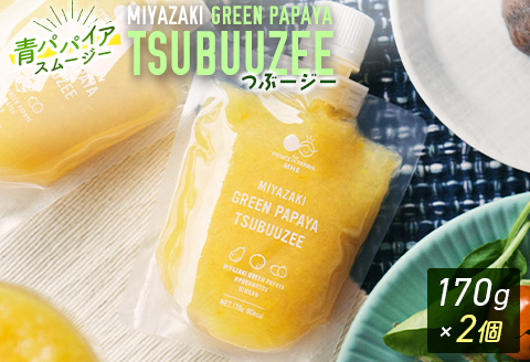 ［お試し版］青パパイアスムージー 2個入 MIYAZAKI GREEN PAPAYA TSUBUUZEE【A247】