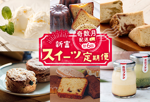 ［奇数月配送］新富スイーツ定期便【F120】