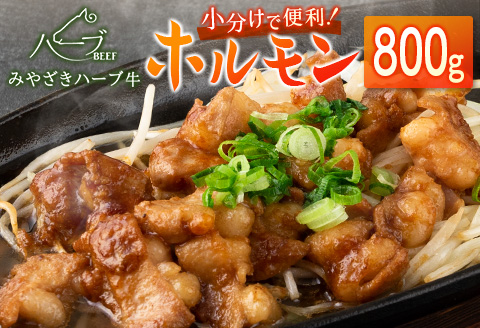 小分けで便利＜宮崎ハーブ牛＞ホルモン 小腸（200g×4パック）