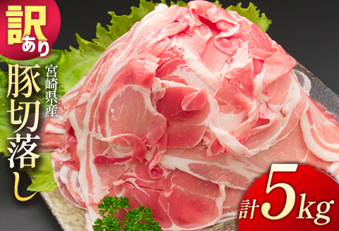 ＜配送月が選べる!!＞「訳あり」宮崎県産 豚切落し 5kg 2026年3月にお届け【C325-2506-202603】 2026年3月にお届け