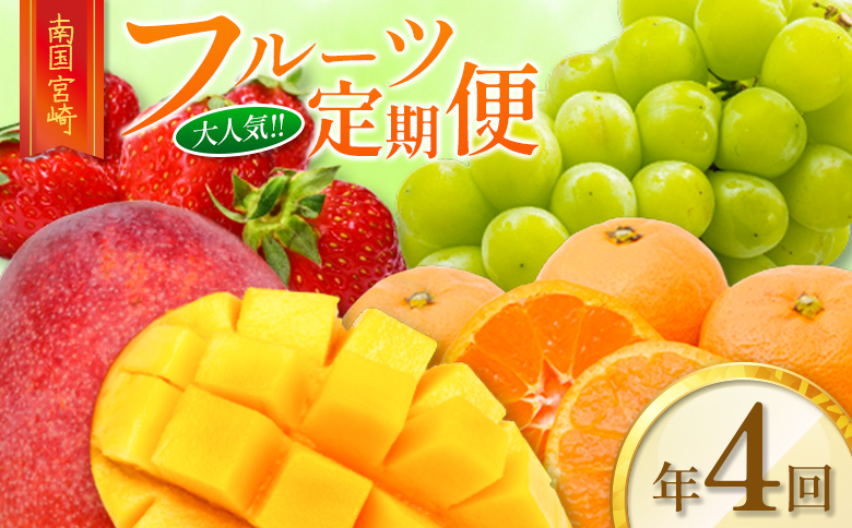 南国宮崎 大人気フルーツ定期便（年4回）【E150】