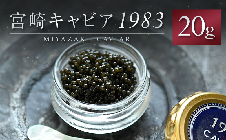 宮崎キャビア1983 計20g 贈答品 高級 魚卵 国産【E247】