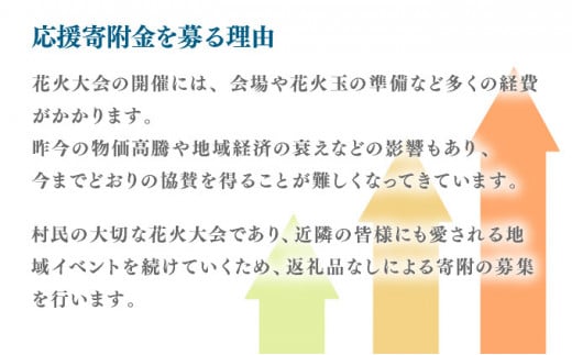 花火大会寄附（返礼品なし）