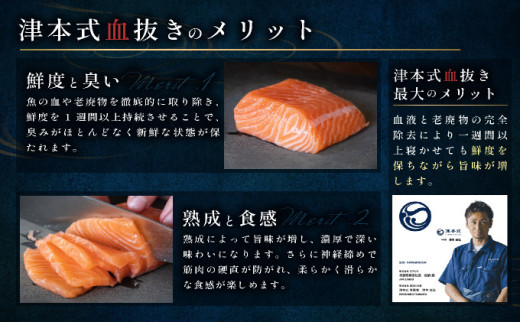 津本式「究極の血抜き」　西米良サーモン 1尾