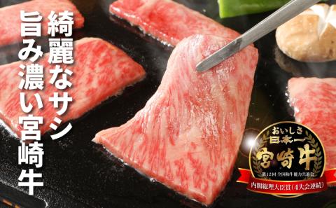 宮崎牛 肩ロース焼肉600ｇ  K18_0037_5