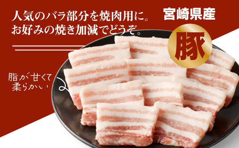 宮崎県産焼肉３種セット【タレ付き】（牛・豚・鶏） 計６００ｇ カット済み K16_0079_1