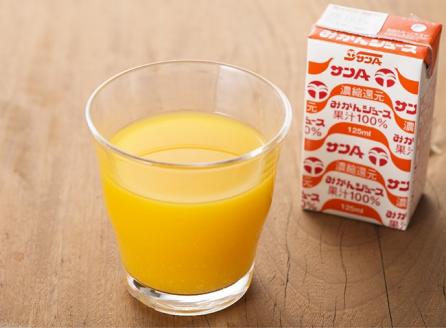 サンAみかんジュース100% 125ml紙パック×24本 【 ふるさと納税 飲料 オレンジ ジュース みかん ミカン 温州みかん 紙パック 送料無料 】 [C03025]