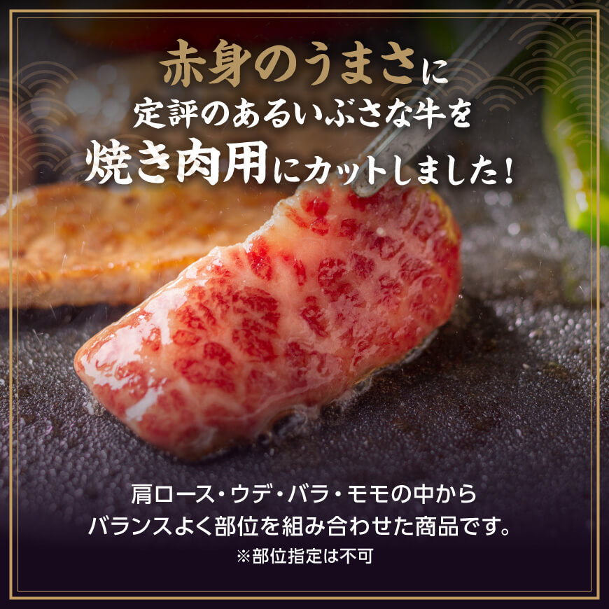 【6ヶ月定期便】いぶさな牛の焼肉セット400g 【 宮崎県産 牛 焼肉 黒毛和牛 定期便 】[D05306t6]