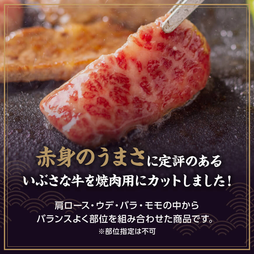 【6ヶ月定期便】いぶさな牛のスペシャル焼肉セット650g 【 宮崎県産 牛 焼肉 黒毛和牛 定期便 】[D05307t6]