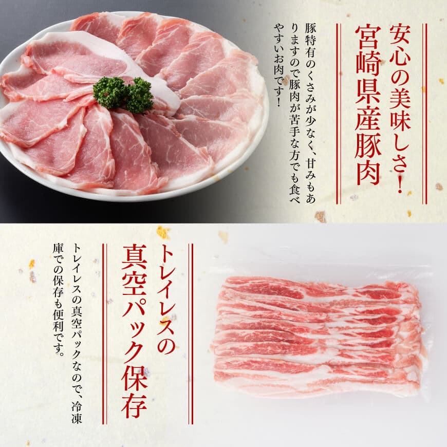 【6ヶ月定期便】まるみ豚（豚肉）ロース・バラスライスセット計2kg 【宮崎県産 肉 豚肉 すき焼き しゃぶしゃぶ 全6回】 [D05309t6]