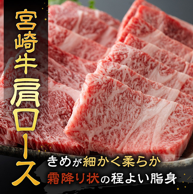 【令和8年1月発送】宮崎牛霜降り焼肉 700g (350g×2) 【 肉 牛肉 国産 宮崎県産 宮崎牛 黒毛和牛 和牛 焼肉 BBQ 4等級 A4ランク 肩ロース 】[E11122r801] 【令和8年1月発送】