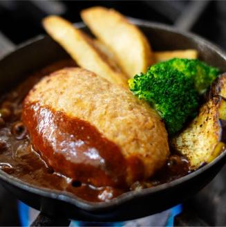 まちの洋食屋さんの手作りハンバーグセット 【 惣菜 レトルト 簡単調理 手作り レストラン ハンバーグ セット 】[C01208]