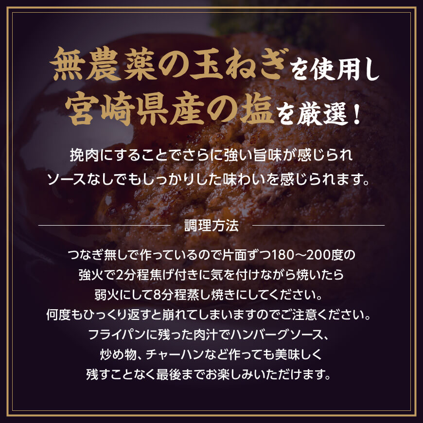 いぶさな牛ハンバーグ 20個 【 宮崎県産 牛 ハンバーグ 黒毛和牛 】[D05302]