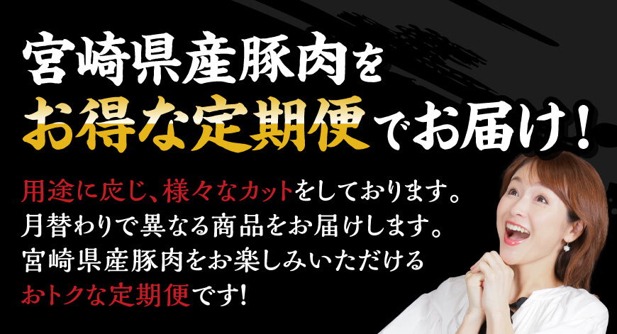 【訳あり定期便】宮崎県産豚肉お楽しみセット6ヶ月定期便 豚肉 定期便 [D00638t6]
