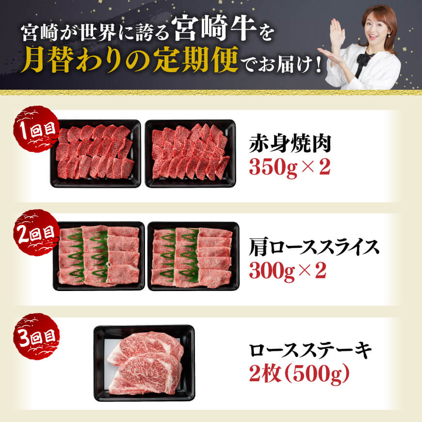 【6ヶ月定期便】 宮崎牛定期便　牛肉[C11122t6]