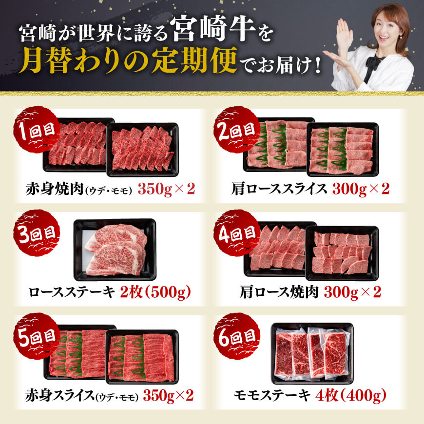 【12ヶ月定期便】宮崎牛定期便 牛肉 [C11123t12]