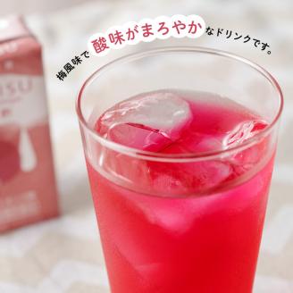 サンA 紅酢［機能性表示食品］紙パック 24本【飲料 ガラクトオリゴ糖 ビフィズス菌 腸内環境 便通改善 酢 紅酢】[E3002]