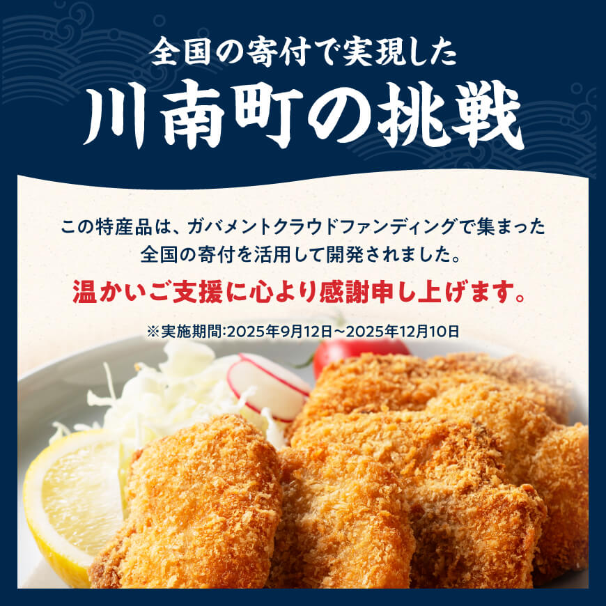 川南獲れフカ（鱶）使用！フカフカフライ　15パック 【 サメ フライ 時短 川南町 通浜直売所 九州 宮崎県 川南町 送料無料 】 [C01714] 15パック