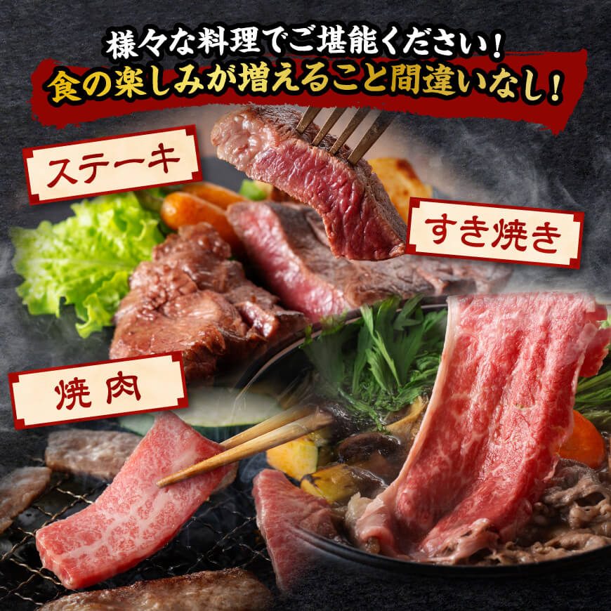 【全4回】宮崎牛　ヘルシー赤身定期便 【 肉 牛肉 国産 黒毛和牛 宮崎牛 全4回 焼肉 しゃぶしゃぶ 焼きしゃぶ BBQ 宮崎県 川南町 】[C11402t4]