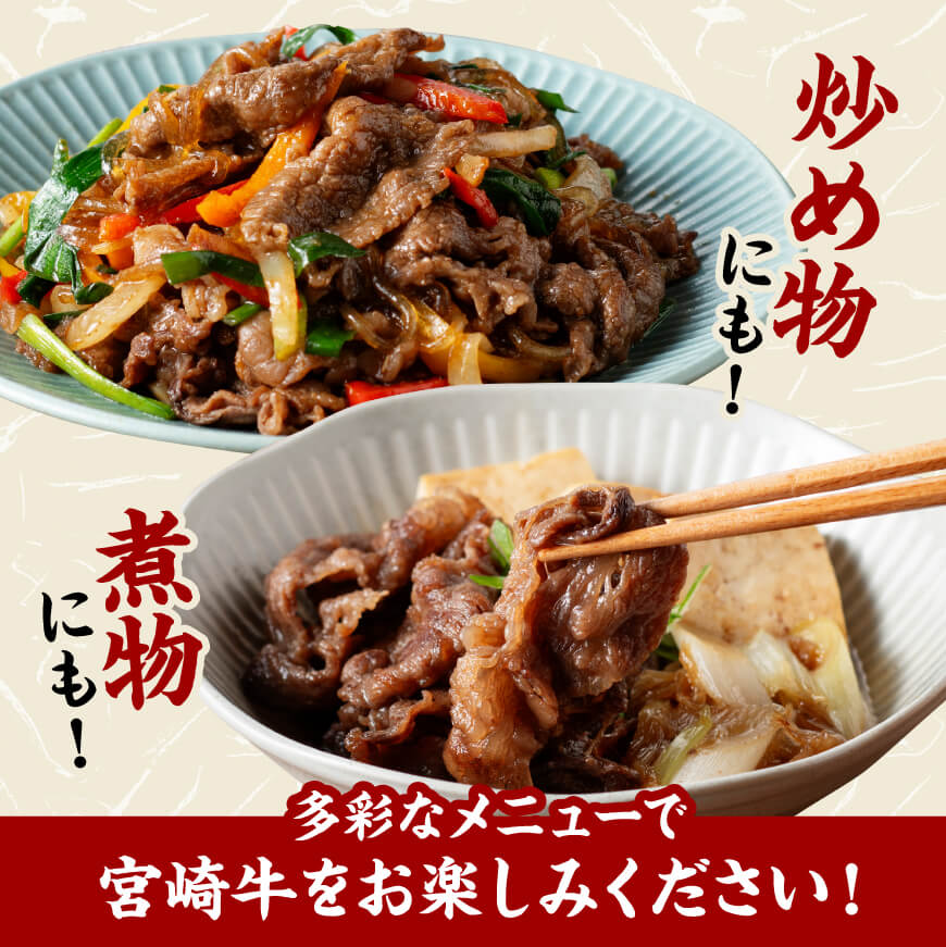 宮崎牛 切り落とし 2kg 【 肉 牛肉 国産 宮崎県産 黒毛和牛 切り落とし 】[D11423]