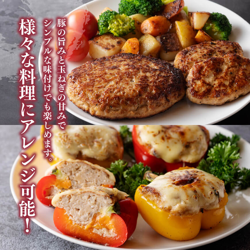 【豚肉】「まるみ豚」宮崎県産豚肉時短セット 【肉 豚肉 ハンバーグ 総菜】 [D11504]