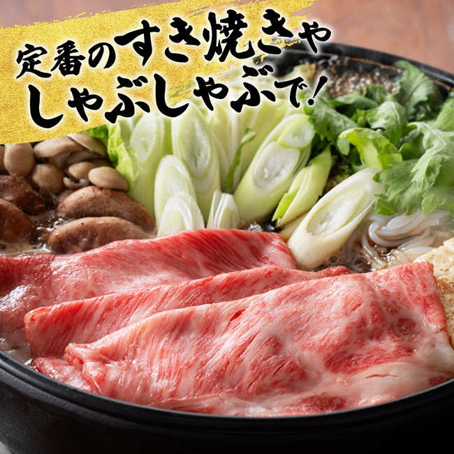 【6ヶ月定期便】宮崎牛すきしゃぶ 【肉 牛肉 スライス すき焼き しゃぶしゃぶ】 [E11131t6]